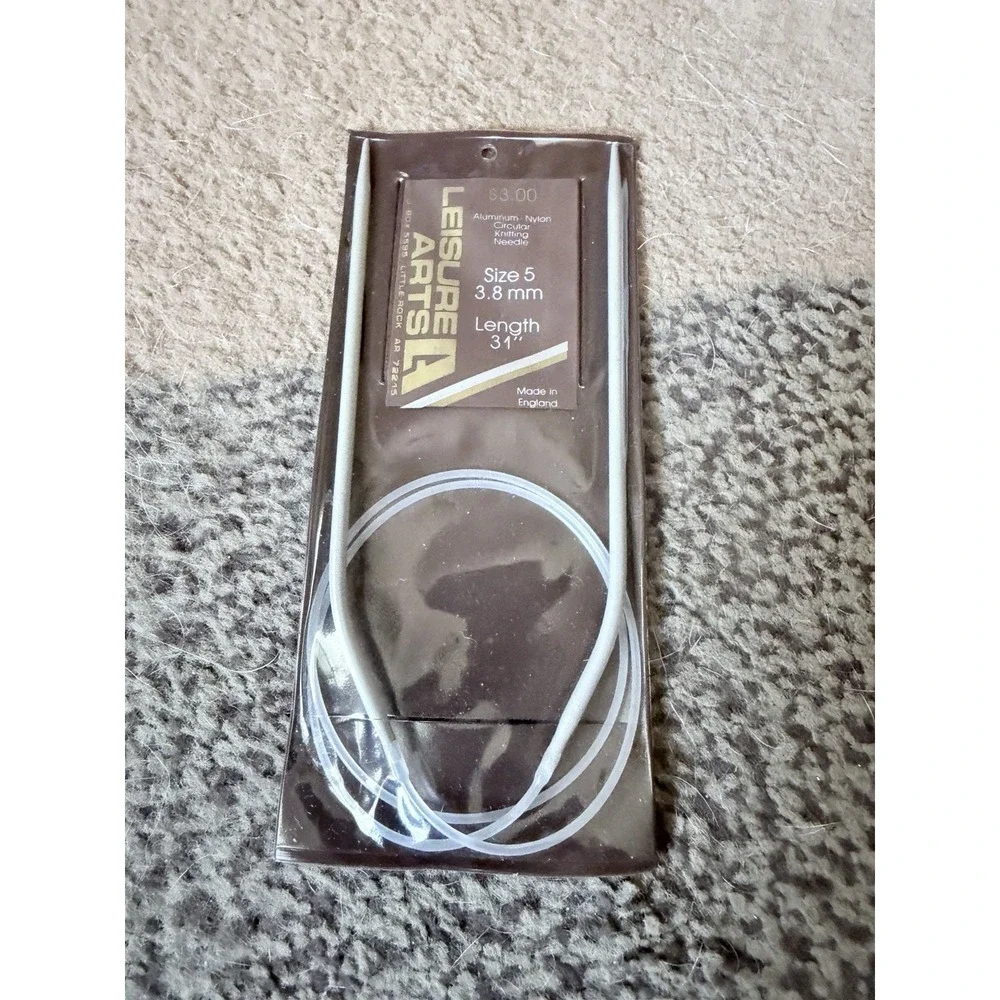 Leisure Arts Circular Knitting Needle Size 5.  3.8 mm.    31 in NIP